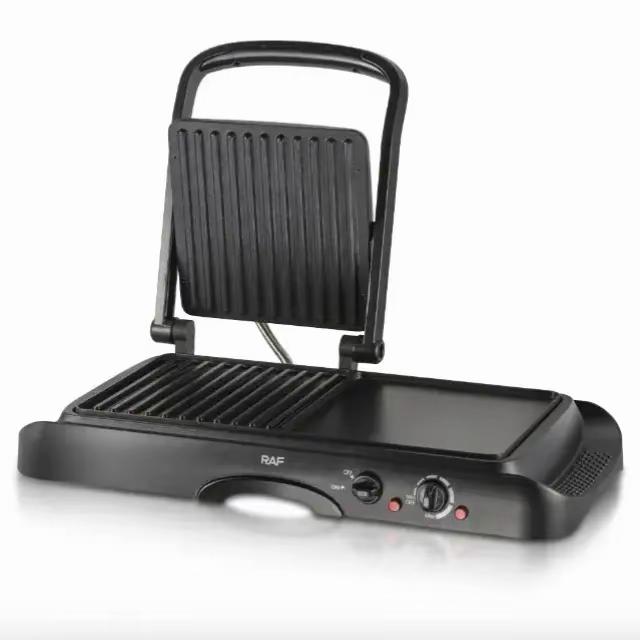 2-in-1 Grill Plate & Griddle Plate (1600W, Independent Heating)