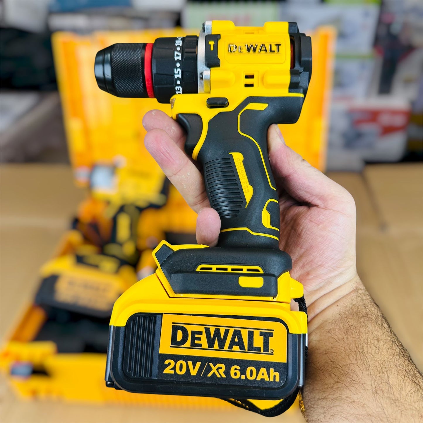 2 in 1 drill & impact with tools set (DeWalt 20V)