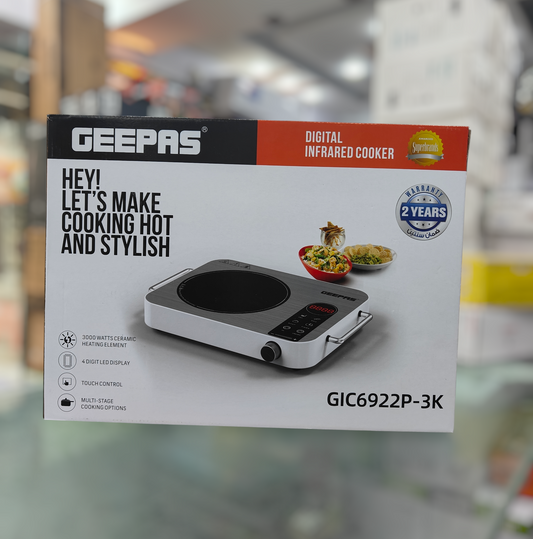 Geepas Digital hot plate Infrared Cooker 6922p - 3k