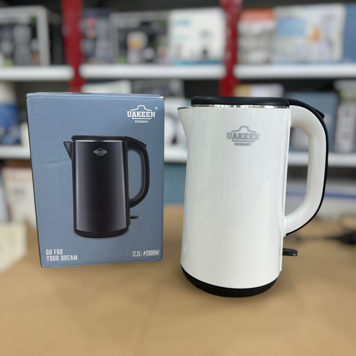 Uakeen Cool Touch Electric Kettle ZL-001