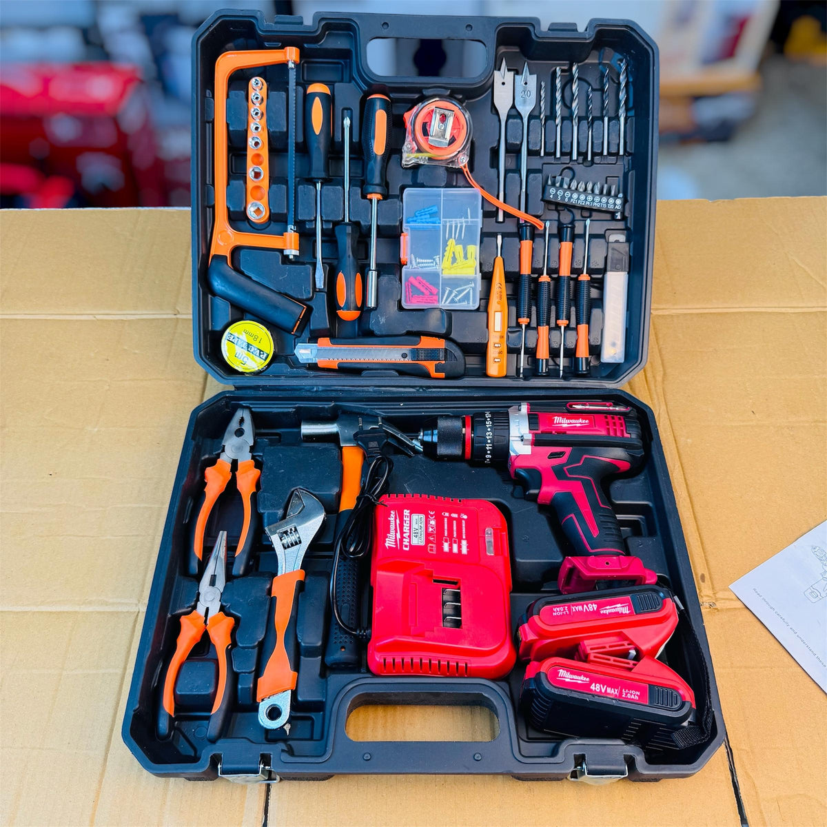 Milwaukee 48V 117-Piece Drill Machine Set
