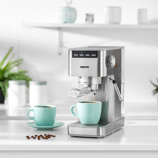 GEEPAS 1450W Espresso & cappuccino Coffee Machine-1415
