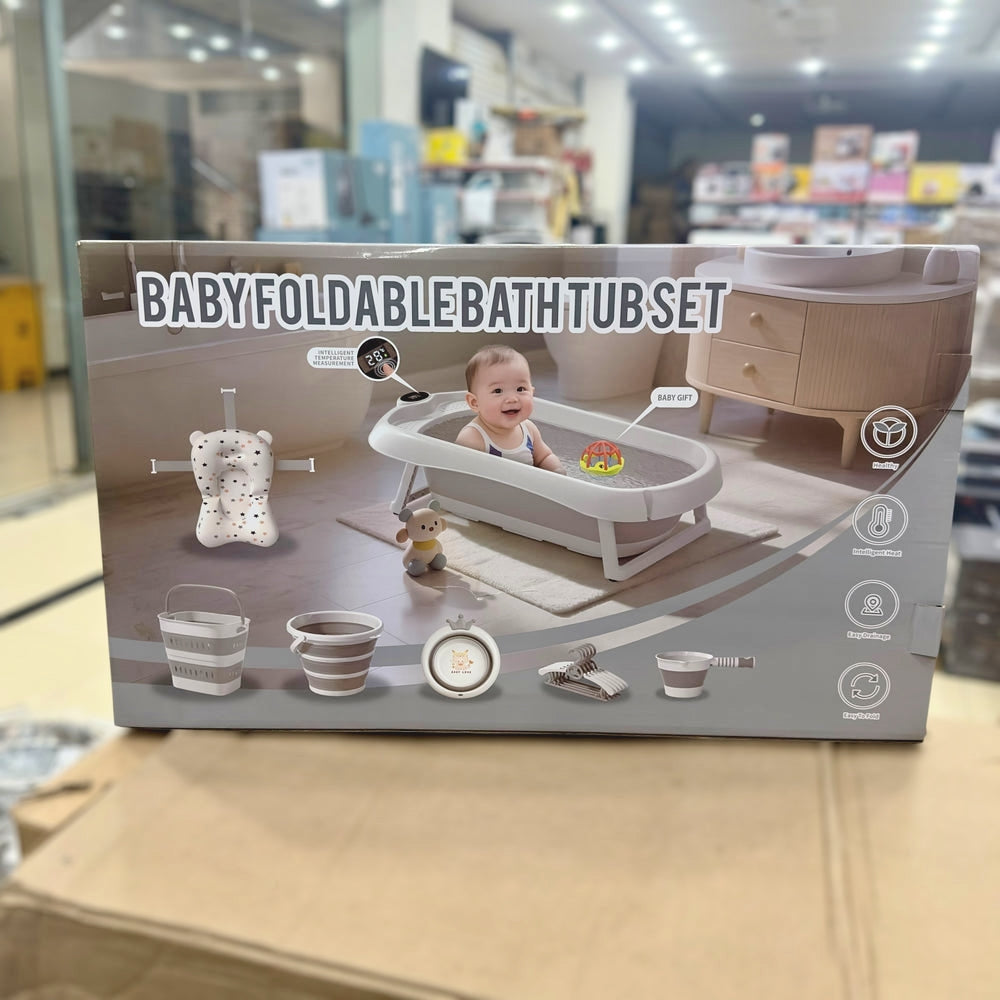 Baby Foldable Bathtub Set