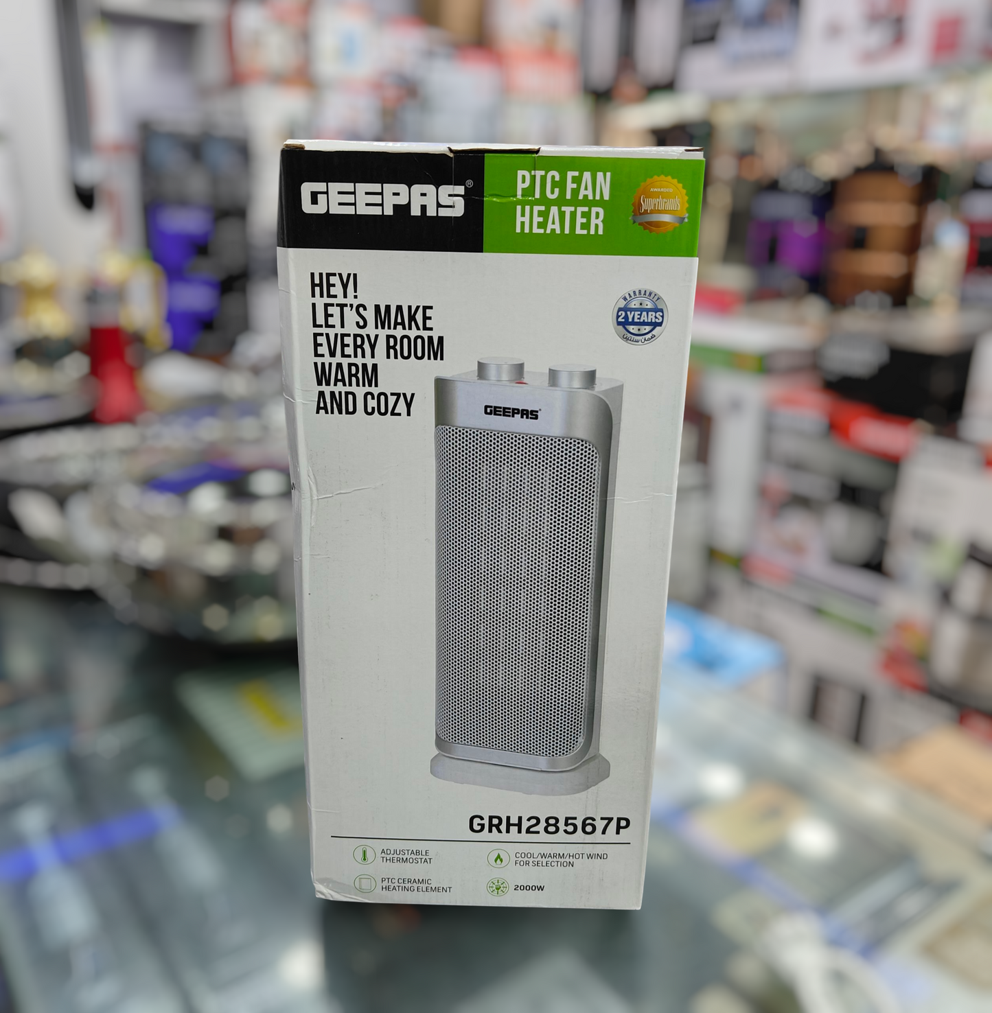 Geepas PTC ceramic blower heater GRH 28567