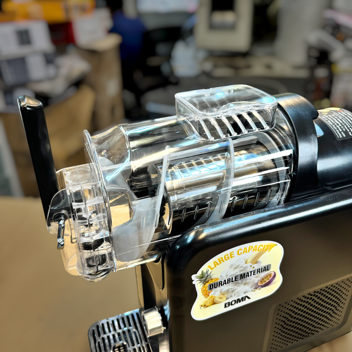 Slushie machine feed inlet