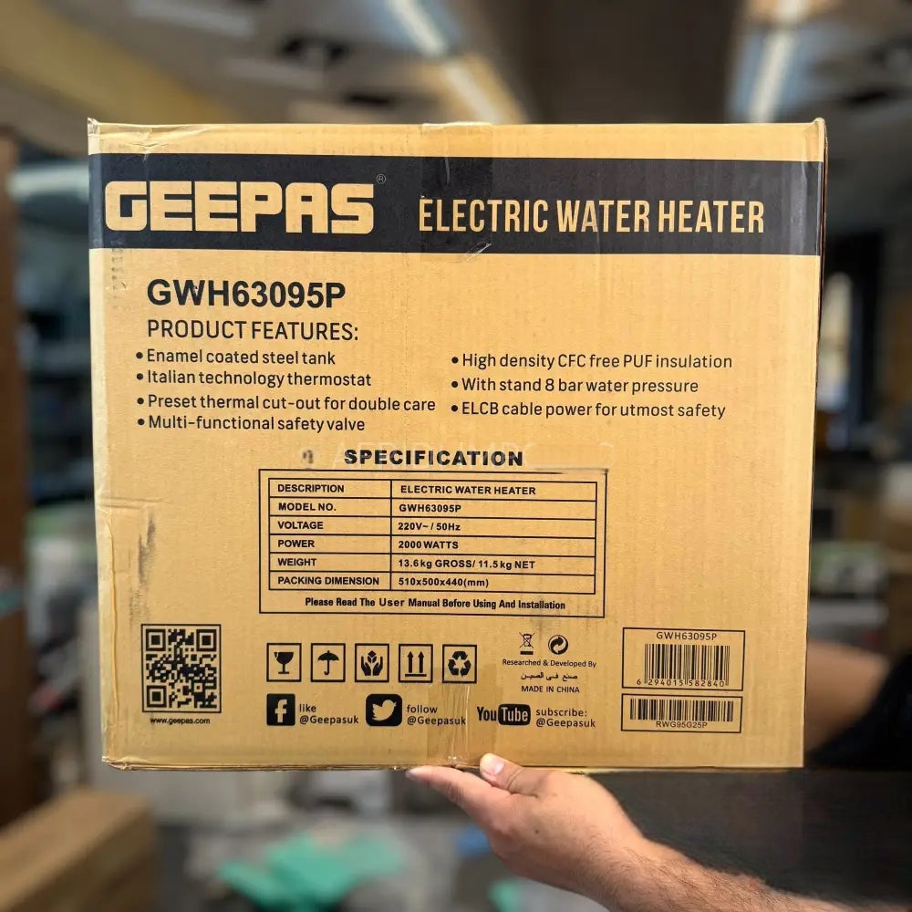 Geepas electric water geyser