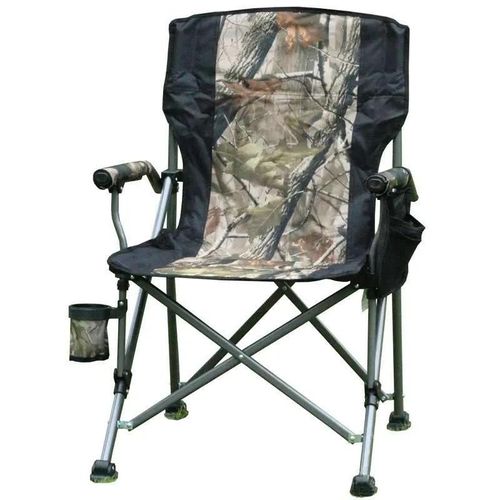 Camping Folding Chair, Heavy Duty Steel Frame Support 150kg