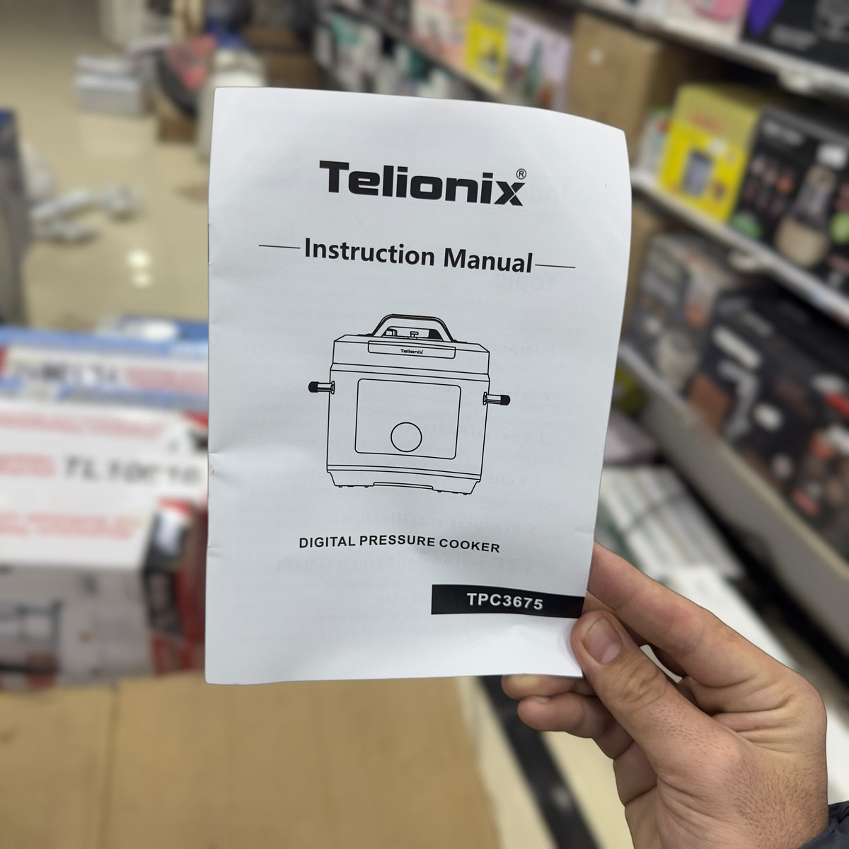 Telionix Digital electric Pressure Cooker 6-Litres Capacity TPC3675