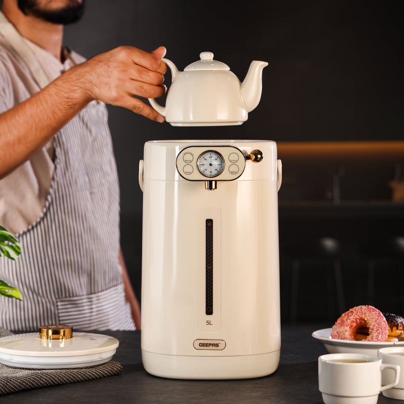 Geepas 5 Liter Electric Thermo Pot Stainless Steel Inner Pot GEV27026