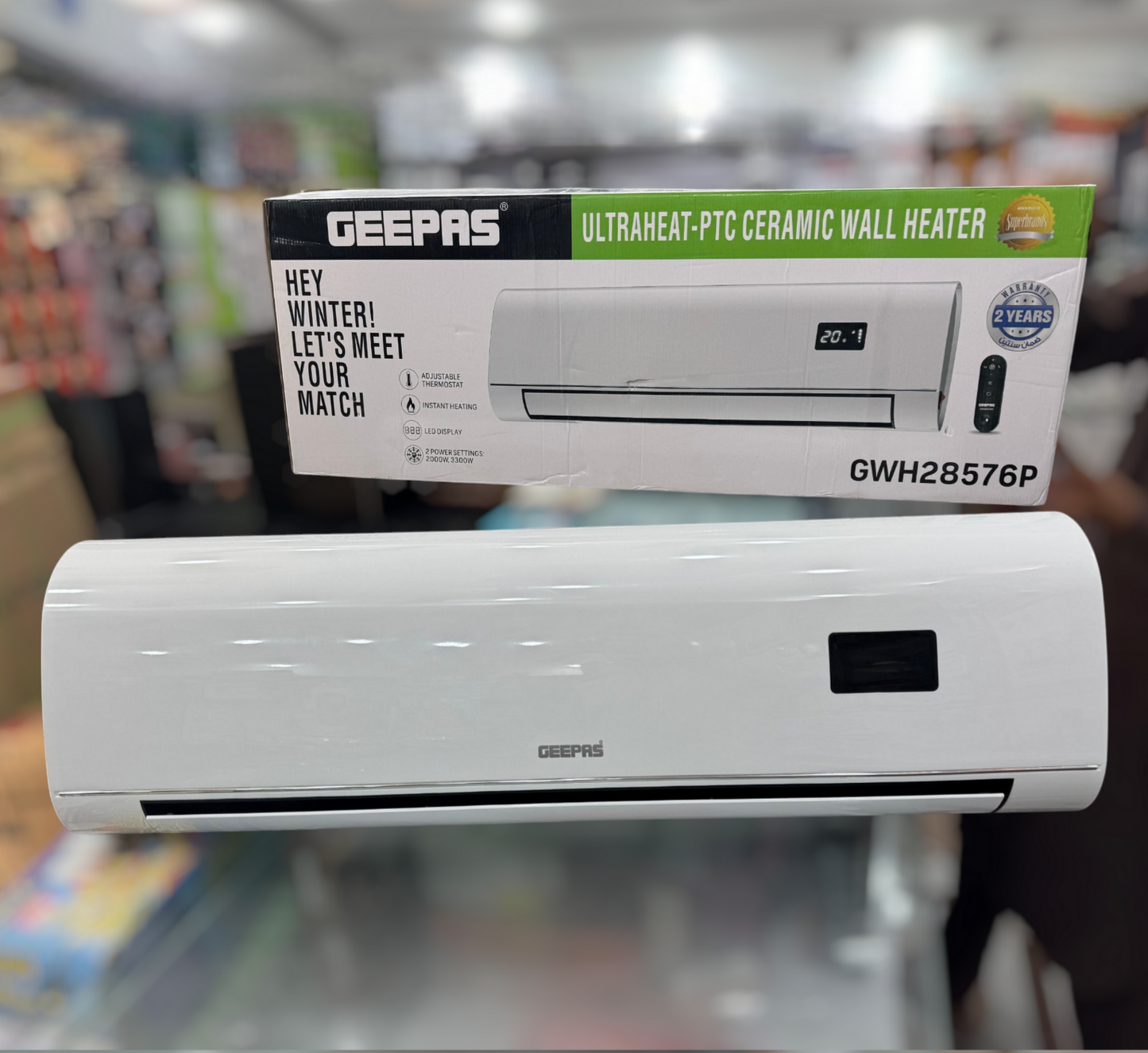 Geepas Wall mount large heater 28576