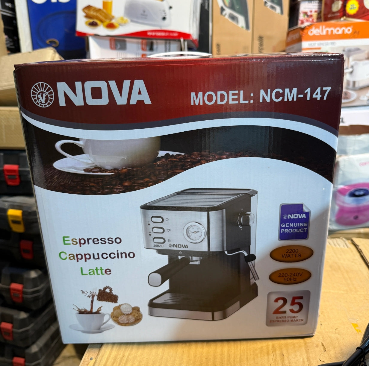 Nova 25Bar Expresso Cappuccino Coffee Maker
