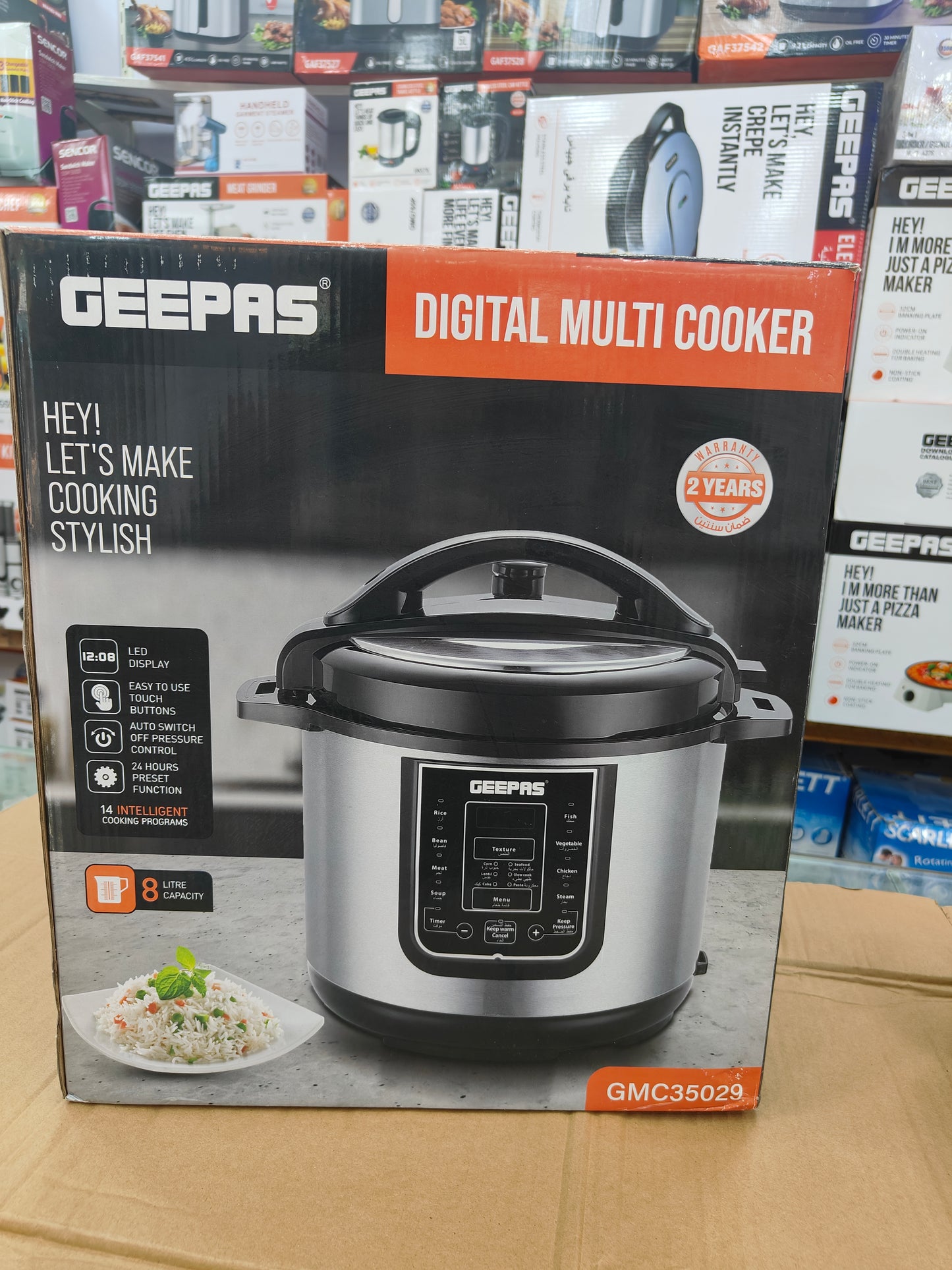 Geepas 8L Digital Multi Cooker ( pressure cookerp