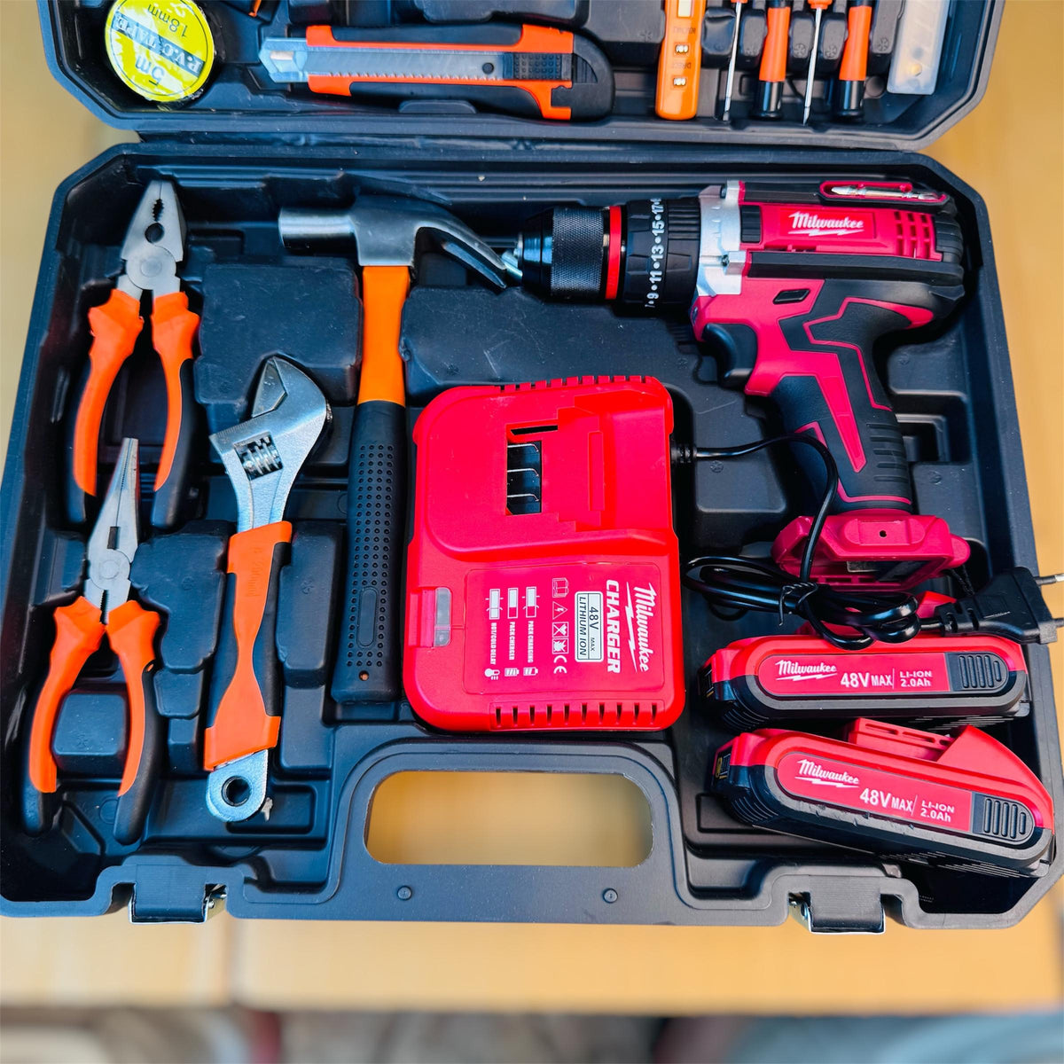 Milwaukee 48V 117-Piece Drill Machine Set