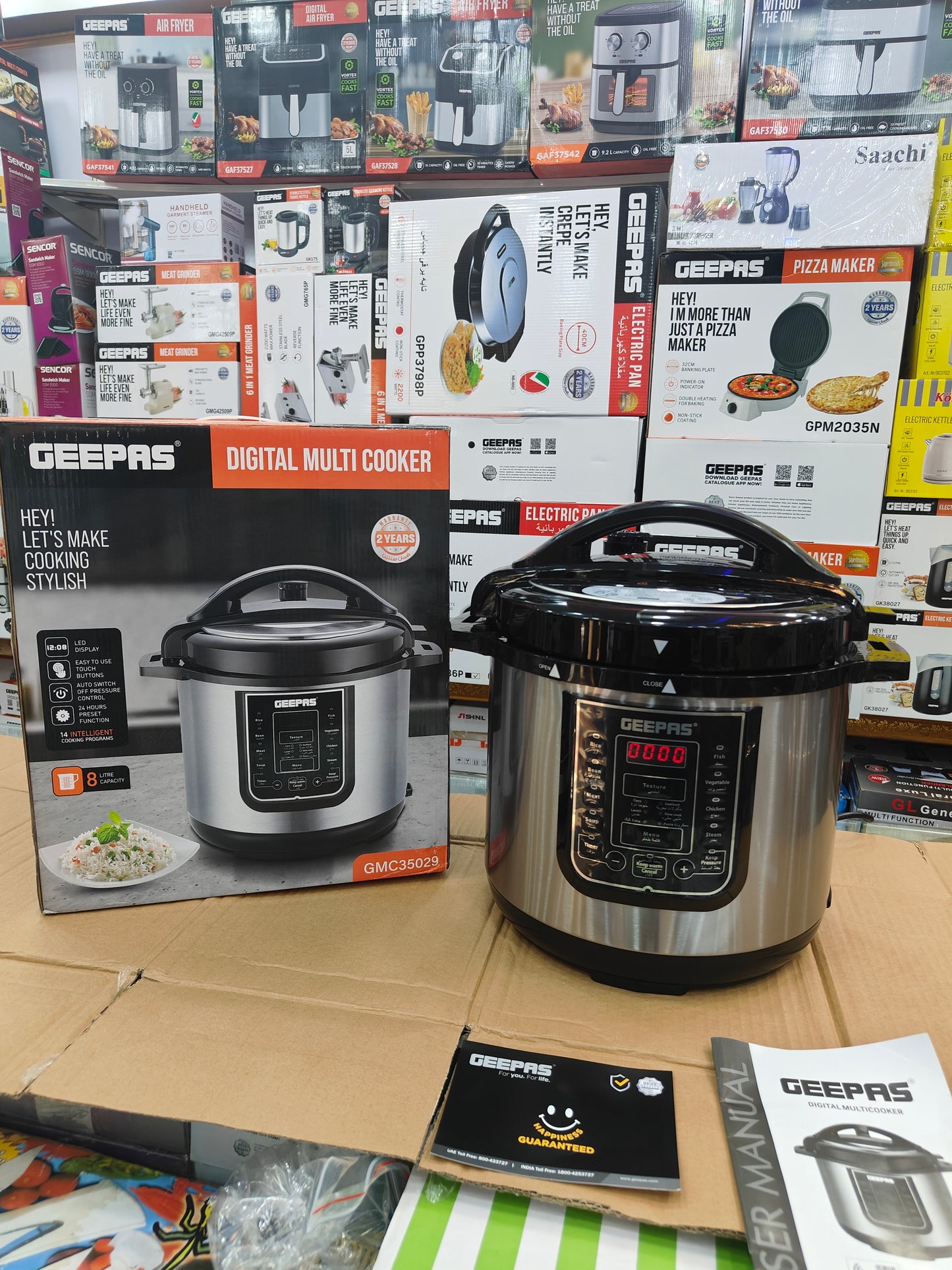 Geepas 8L Digital Multi Cooker ( pressure cookerp