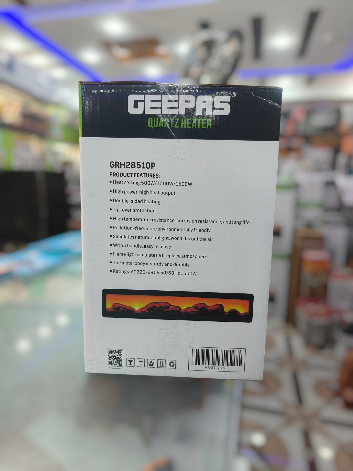 Geepas flame & Rod heater GRH 28510p