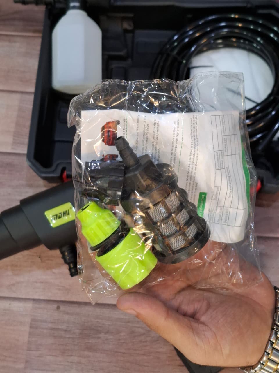 MDHL touch solar & car washer 48v double battery