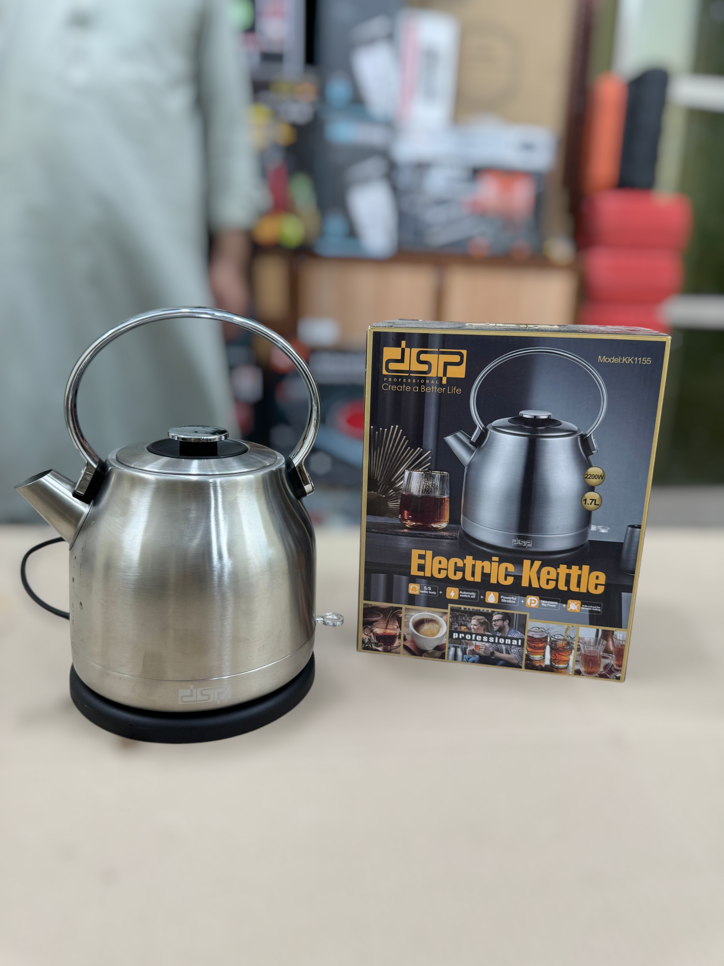 France lot DSP stainless steel kettle