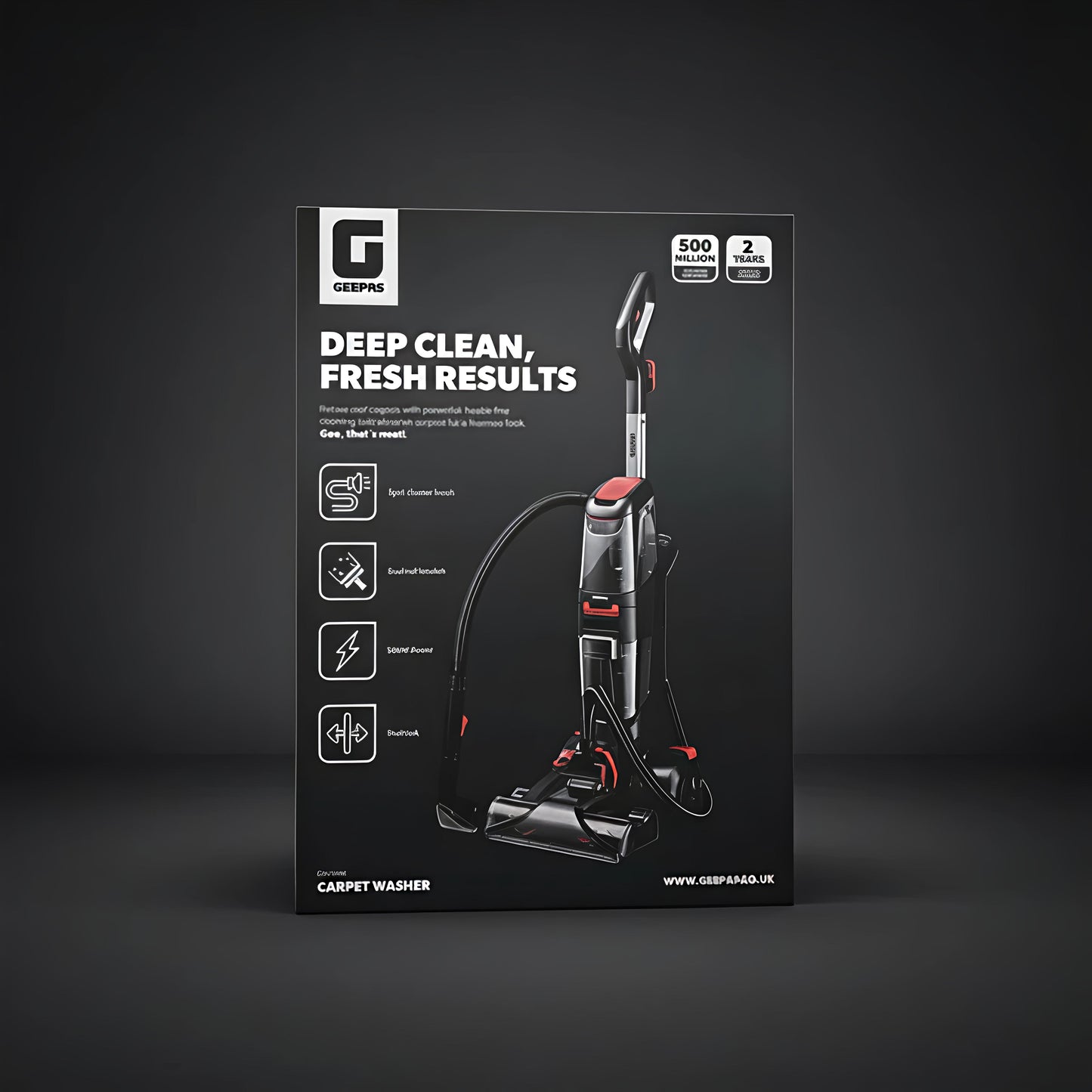 Geepas Carpet Washer & floor cleaner GCW19060