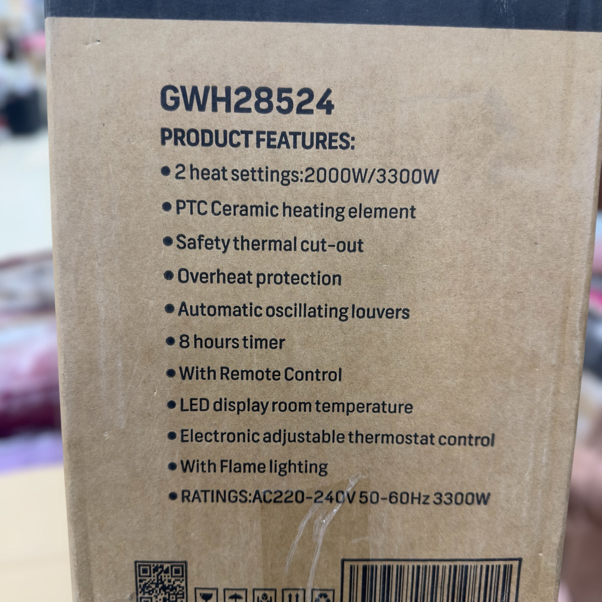 Geepas PTC Ceramic Wall Heater 28524