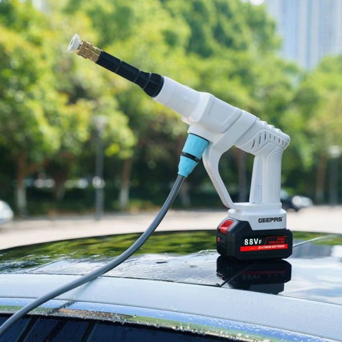 Geepas rechargeable solar & car washer GCW19042