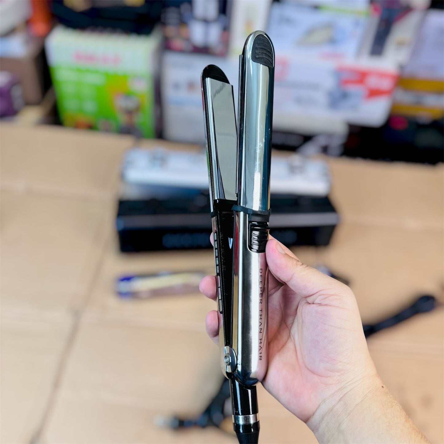 Straightener styling hair