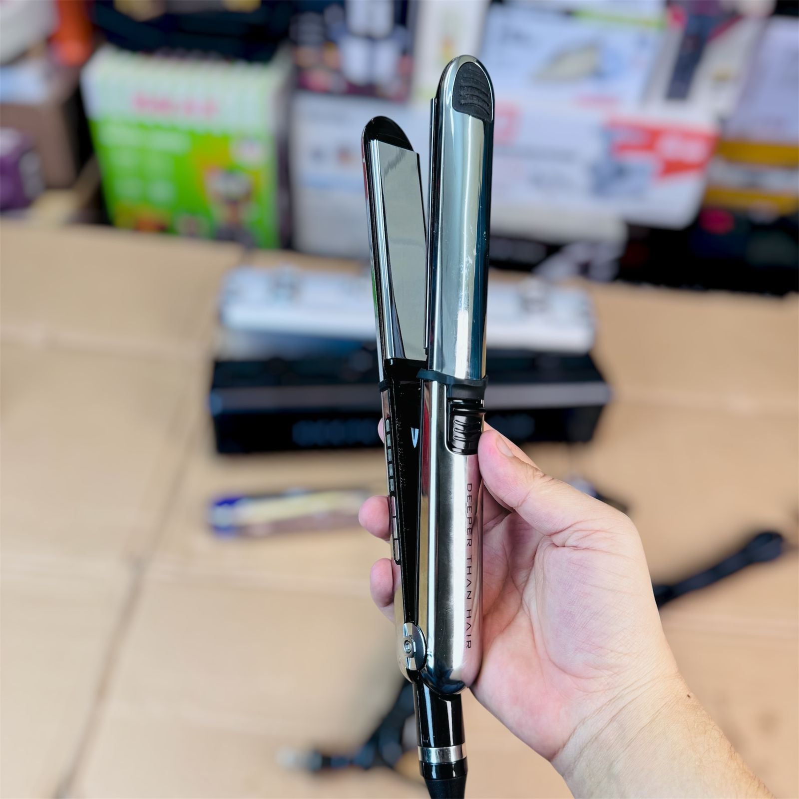Straightener styling hair