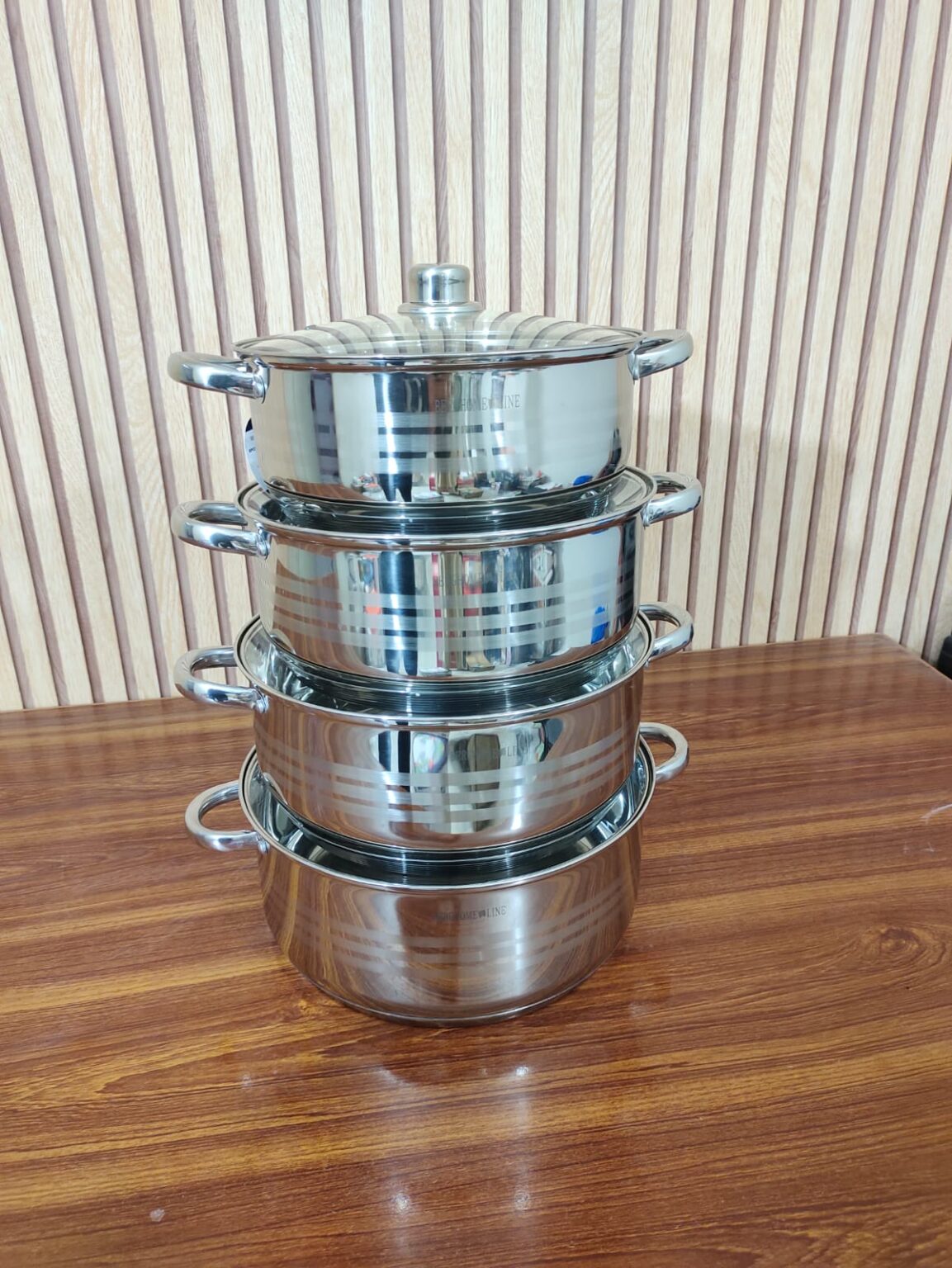 Original Italian lot BergHome 8pcs Stainless Steel Cookware Set