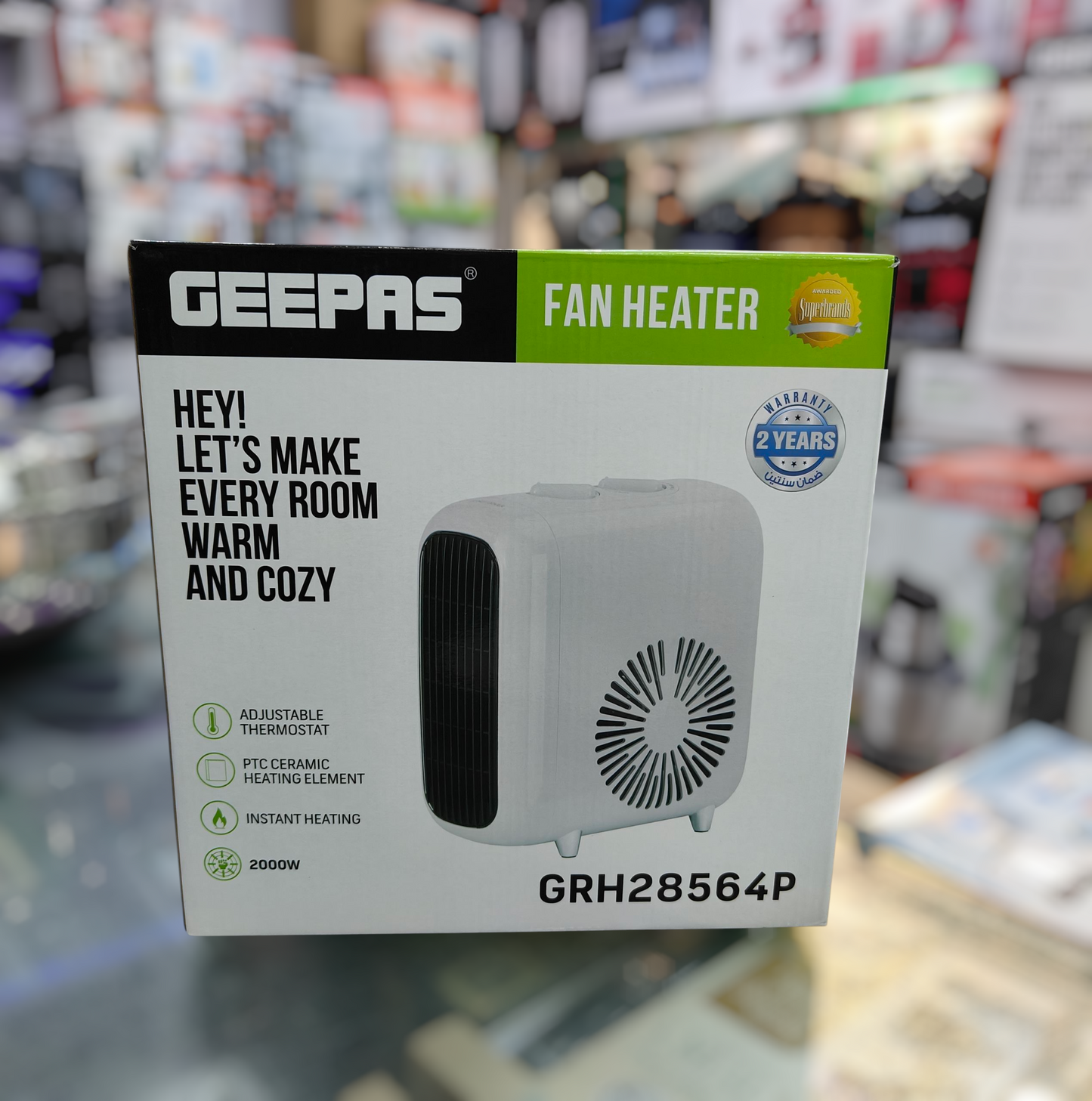 Geepas blower heater 28564