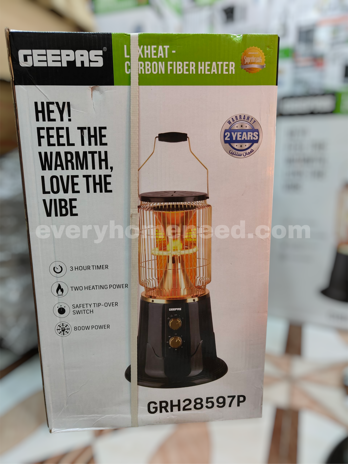 GEEPAS Corban fiber turbo heater