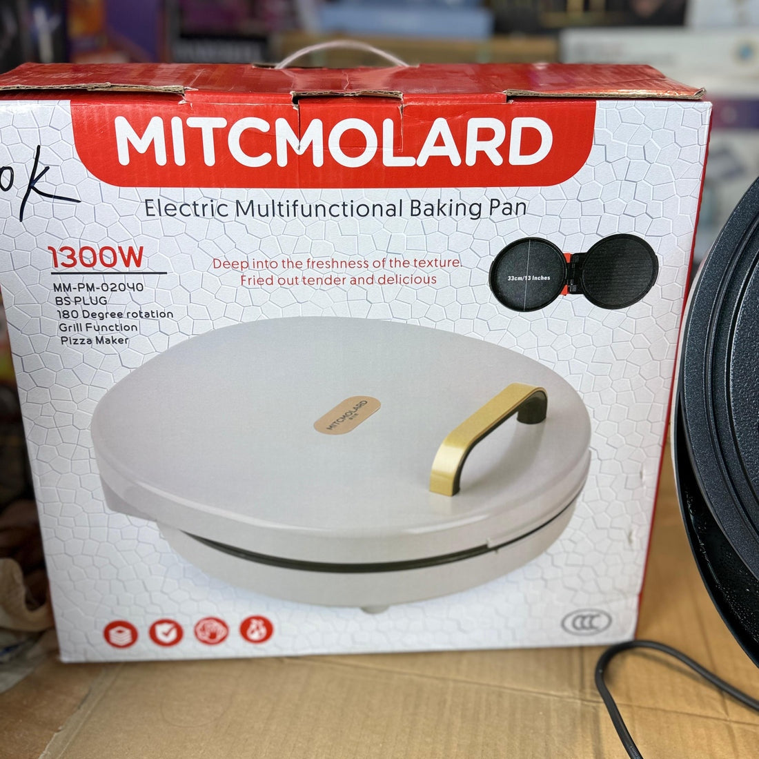 Mitcmolard 3 in 1  pizza maker & roti maker 33CM