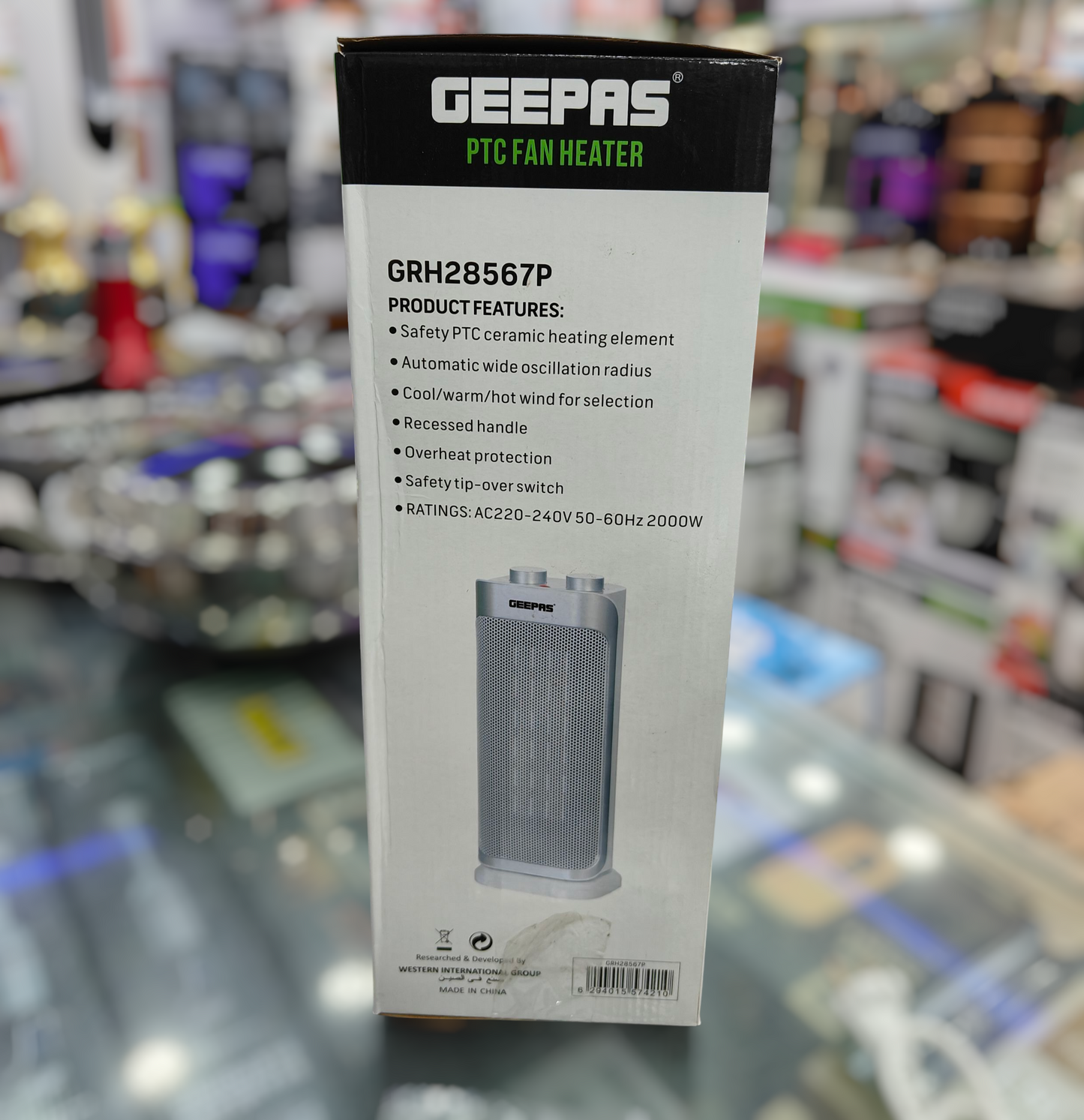 Geepas PTC ceramic blower heater GRH 28567