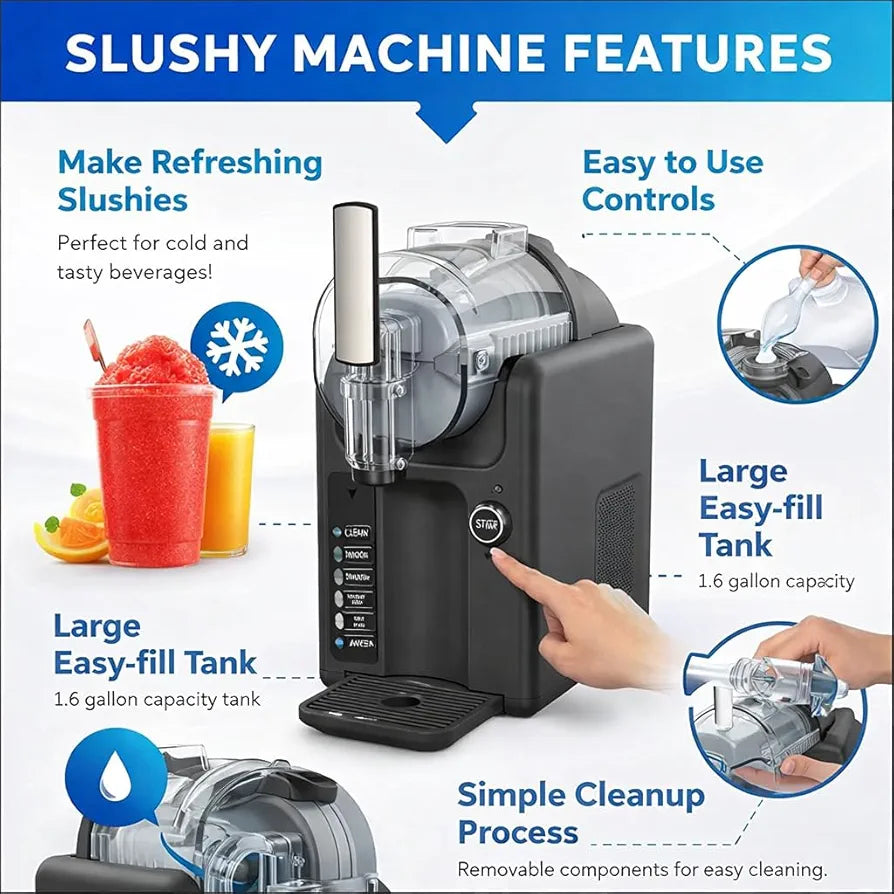 Slush Machine for Home, Party & Small Business, Makes Slushies
