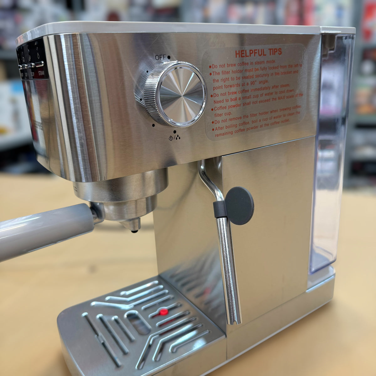 GEEPAS 1450W Espresso & cappuccino Coffee Machine-1415