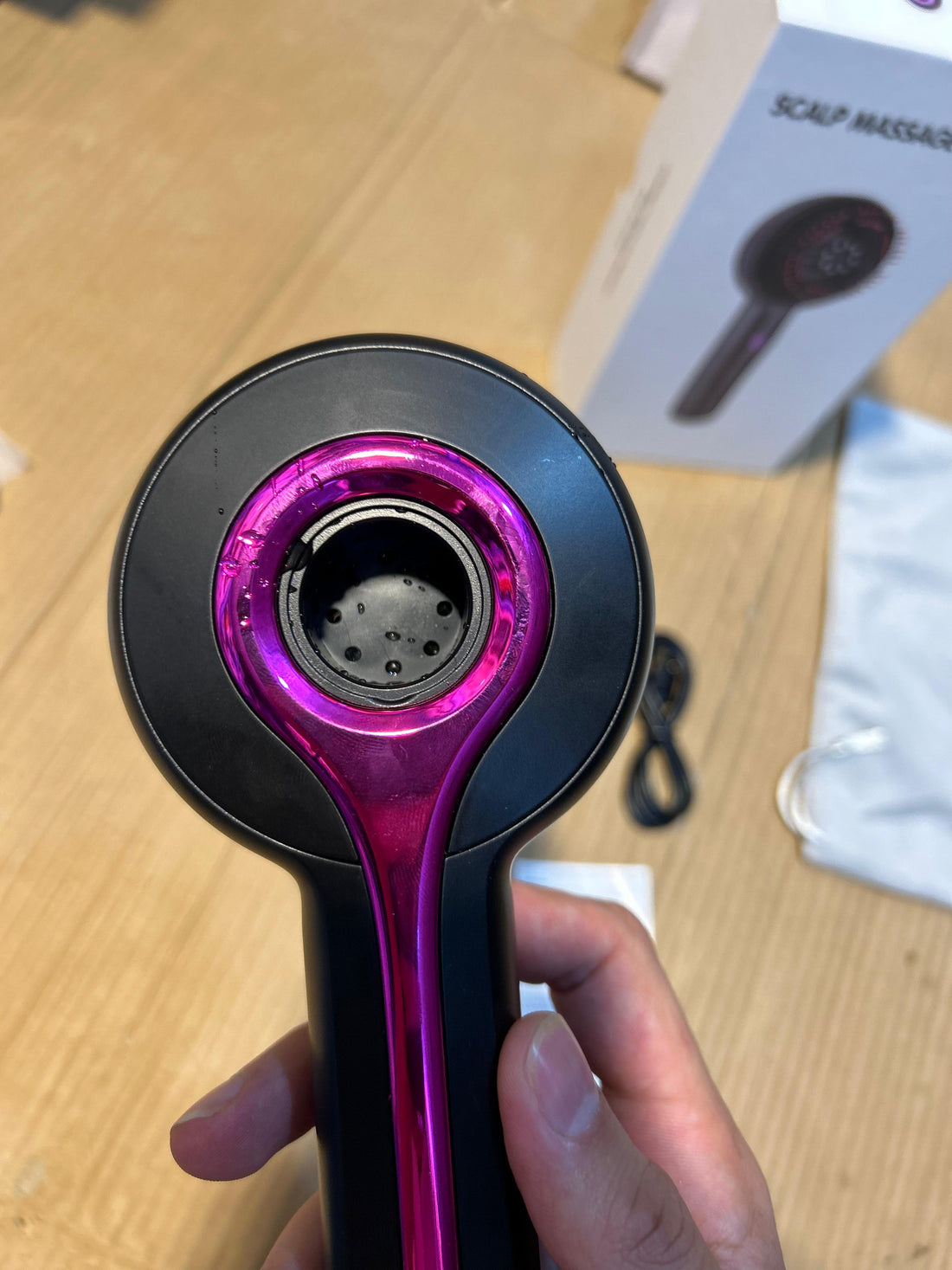 Rechargeable Scalp Massager Comb for Hair Growth & Relaxation