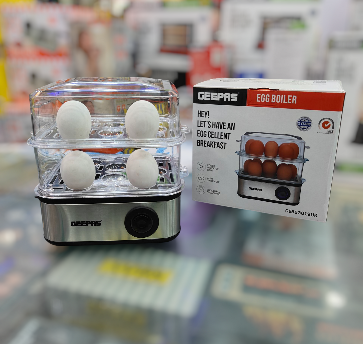 Geepas 16pc Egg Boiler GEB-63019
