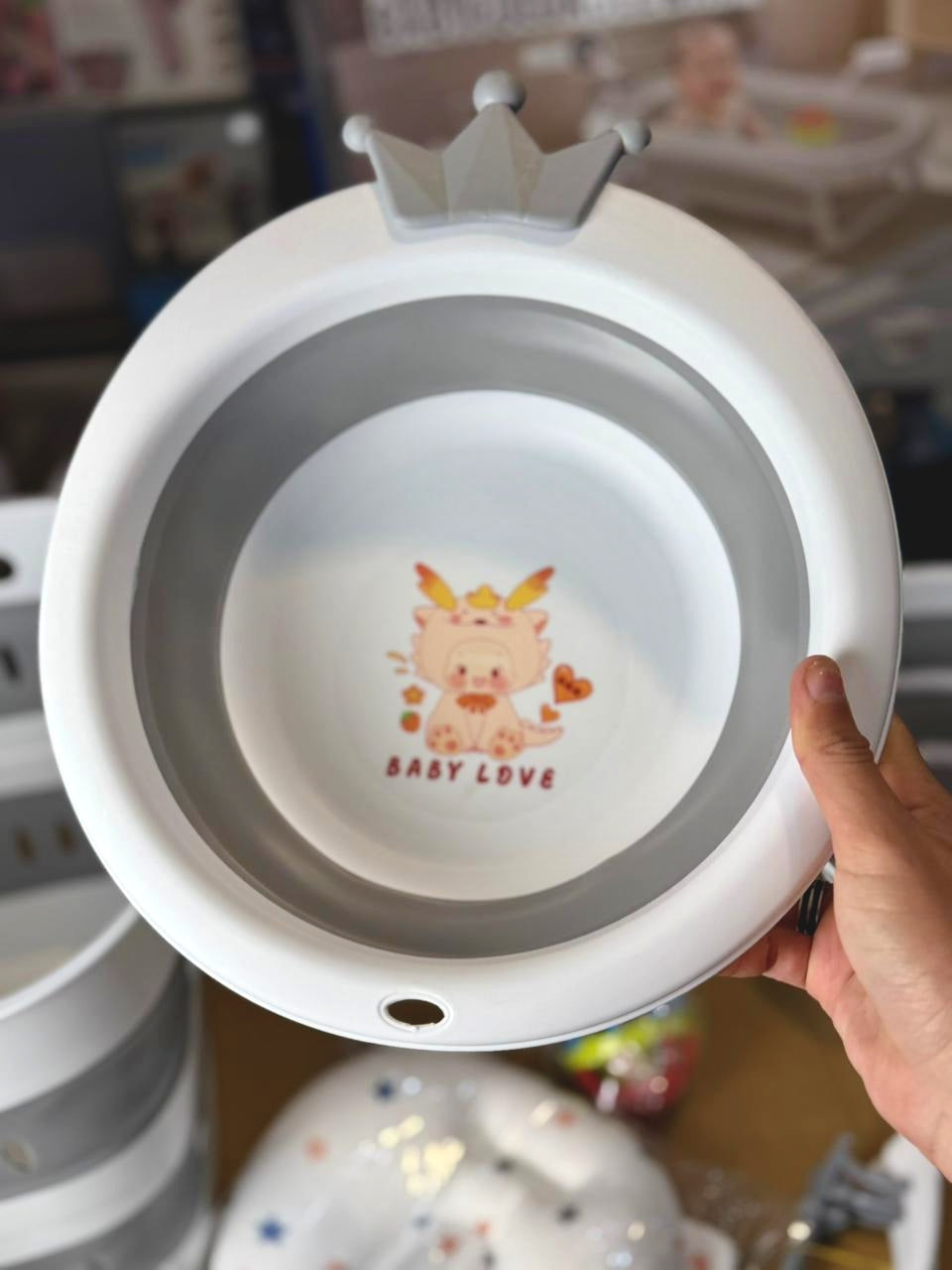 Baby Foldable Bathtub Set