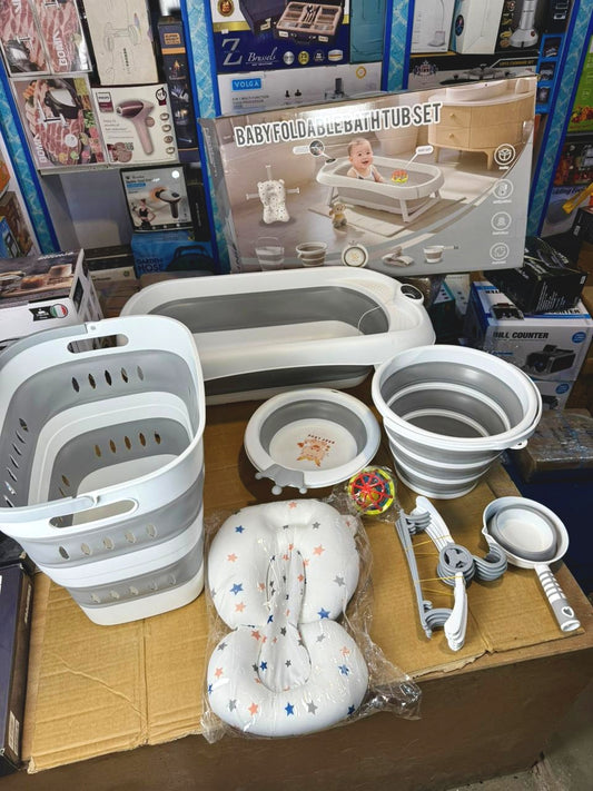 Baby Foldable Bathtub Set