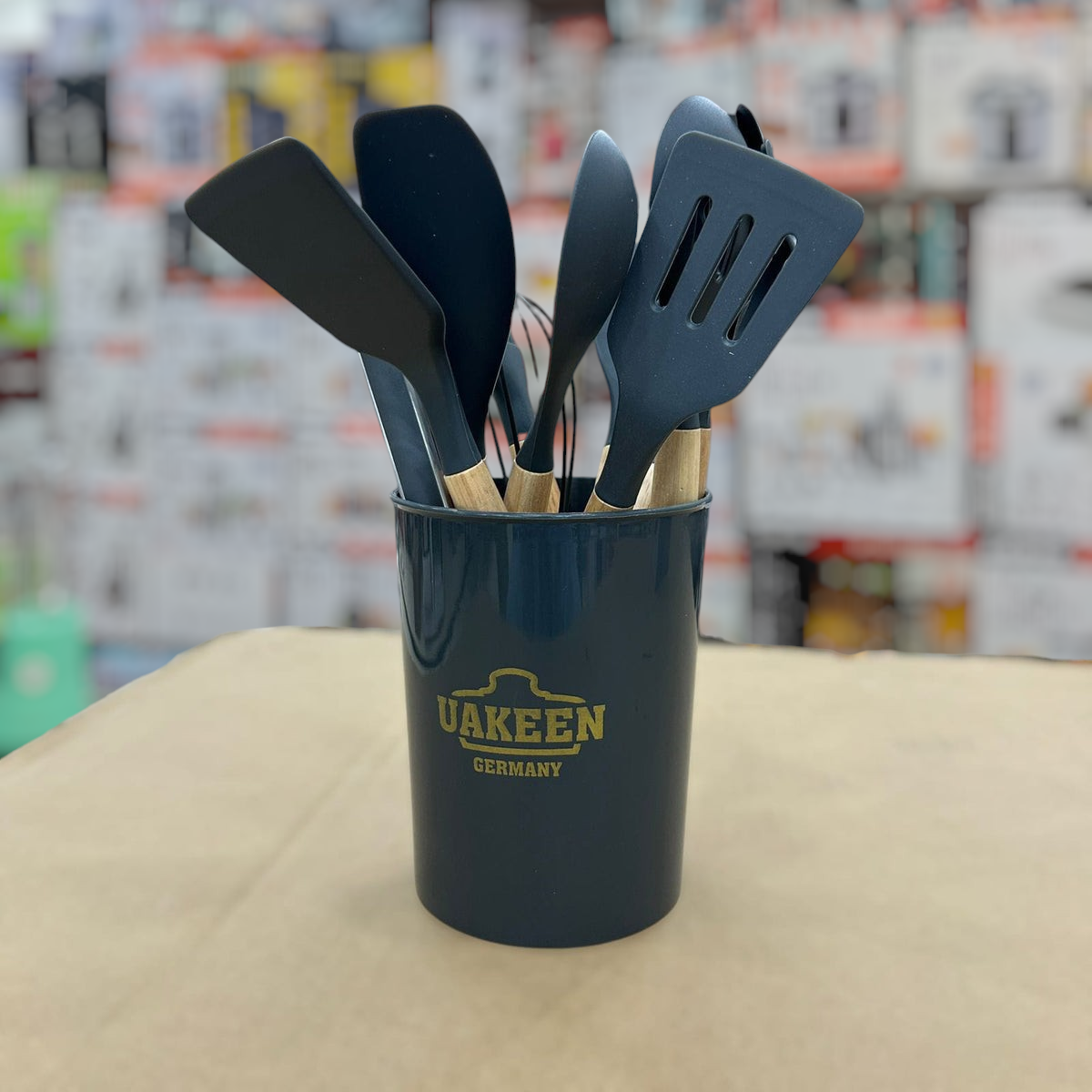 Uakeen 12pcs Silicone Kitchen Spoon Set VK-76