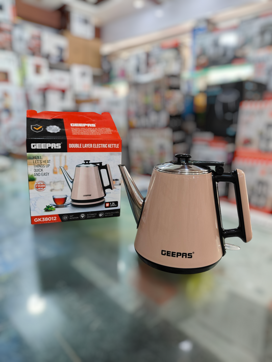 Geepas 1.2L Double Layer Kettle 38012