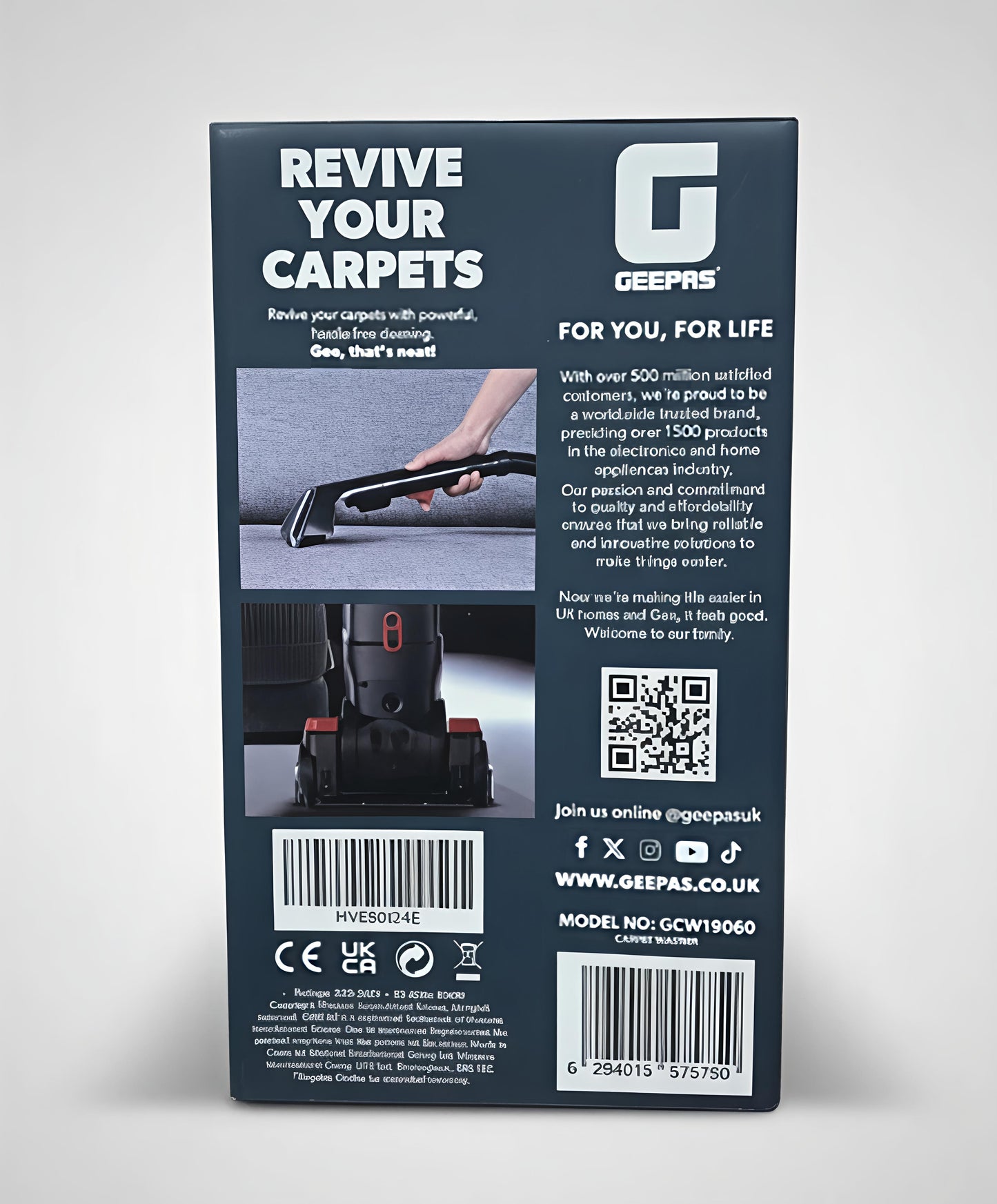 Geepas Carpet Washer & floor cleaner GCW19060